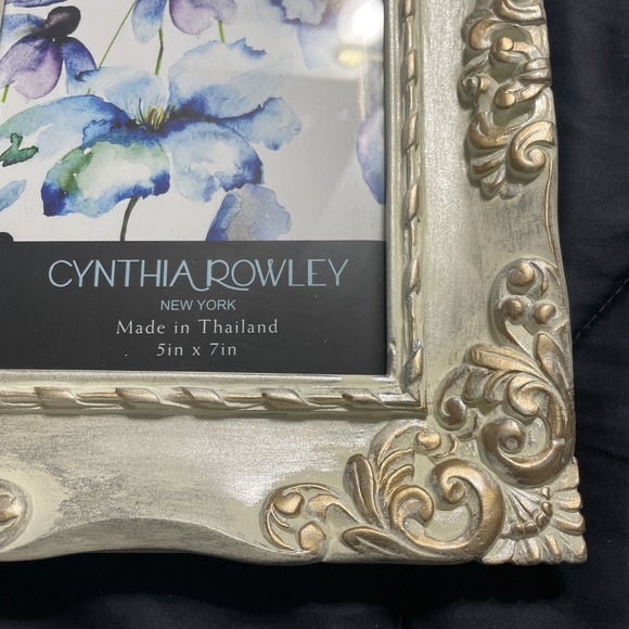 Cynthia Rowley Ornate Floral Picture Frame 5x7 - Picture 5 of 8